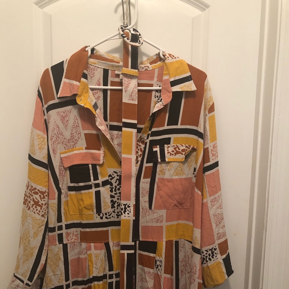 Midi drop waist dress